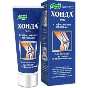 ХОНДА 50МЛ. ГЕЛЬ С ЭФИРНЫМИ МАСЛАМИ ТУБА /ЭВАЛАР/