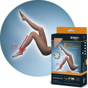 Б.ВЕЛЛ МЕД КОЛГОТКИ КОМПРЕСС. ПРОЗР. 2КЛ. Р.4 ЧЕРН. 22-29ММ. /АРТ.JW-321/ [B.WELL]