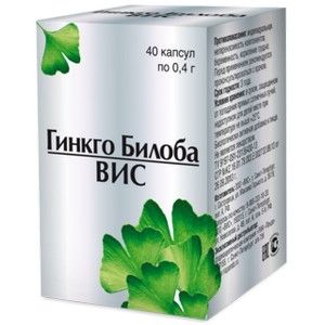 ГИНКГО БИЛОБА-ВИС 400МГ. №40 КАПС.