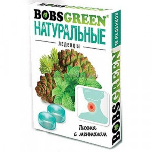 БОБС ГРИН ЛЕДЕНЦЫ 3,2Г. ПИХТА+МЕНТОЛ №10 (32Г.) [BOBSGREEN]