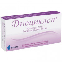 ДИЕЦИКЛЕН 2МГ.+0,03МГ. №21 ТАБ. П/П/О