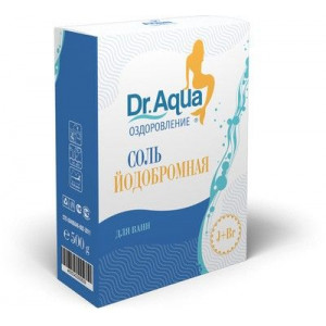 ДОКТОР АКВА АРОМАТ.СОЛЬ Д/ВАНН ЙОДОБРОМНАЯ 500Г.(250Г.Х №2) КОРОБКА [DR.AQUA]