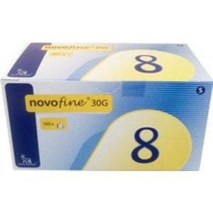 ИГЛА НОВОФАЙН 30G 0,3Х8ММ. №100