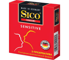 СИКО ПРЕЗЕРВАТИВ SENSETIVE №3 СВЕРХЧУВСТВ. КОНТУРНЫЕ [SICO]