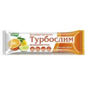 ТУРБОСЛИМ БАТОНЧИК Д/ПОХУД. ЦИТРУС.МИКС 50Г. №1 /ЭВАЛАР/