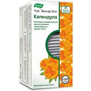 ЧАЙ БИО КАЛЕНДУЛА 1,5Г. №20 ПАК. /ЭВАЛАР/ (БАД)