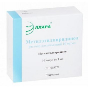 МЕТИЛЭТИЛПИРИДИНОЛ 10МГ/МЛ. 1МЛ. №10 Р-Р Д/ИН. АМП. /ЭЛЛАРА/