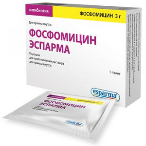 ФОСФОМИЦИН ЭСПАРМА 3Г. 8Г. №1 ПОР. Д/Р-РА Д/ПРИЕМА ВНУТРЬ ПАК.