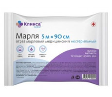 КЛИНСА МАРЛЯ ВЫСОК.ПЛОТН. МЕД. ОТРЕЗ 5МХ90СМ.