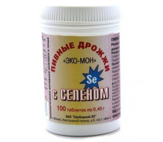 ЭКО-МОН ПИВНЫЕ ДРОЖЖИ СЕЛЕН №100 ТАБ. /СВОБОДНЫЙ-20/