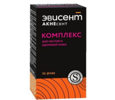 ЭВИСЕНТ АКНЕСЕНТ КОМПЛЕКС Д/ЧИСТОЙ И ЗДОРОВОЙ КОЖИ №120 ДРАЖЕ
