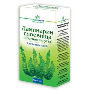 ЛАМИНАРИИ СЛОЕВИЩА (МОРСКАЯ КАПУСТА) 100Г. /ФИТОФАРМ ПКФ/ ЛАМИНАРИИ СЛОЕВИЩА (МОРСКАЯ КАПУСТА) 100Г. /ФИТОФАРМ ПКФ/