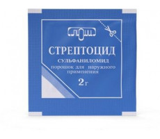 СТРЕПТОЦИД 2Г. №1 ПОР. Д/НАРУЖ.ПРИМ. ПАК. /ЛЮМИ/