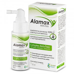 АЛАМАКС СЫВОРОТКА П/ВЫПАДЕНИЯ Д/РОСТА ВОЛОС СОВЕРШ.ФОРМУЛА 10% 50МЛ. [ALAMAX]