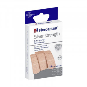НОРДЕПЛАСТ ПЛАСТЫРЬ СИЛЬВЕР СТРЕНЧ 3 РАЗМЕРА №16 [NORDEPLAST]