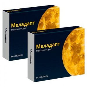 МЕЛАДАПТ 3МГ. №30 ТАБ. П/П/О /АТОЛЛ/ОЗОН/