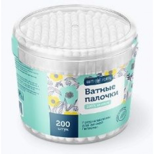 КОМФОРТЕ ВАТНЫЕ ПАЛОЧКИ №200 СТАКАН [COMFORTE]