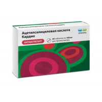 АЦЕТИЛСАЛИЦИЛОВАЯ К-ТА КАРДИО 100МГ. №30 ТАБ.КШ/РАСТВ. П/П/О /ТРЕУГОЛЬНИК/ОБНОВЛЕНИЕ/