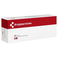 АТОРВАСТАТИН 40МГ. №30 ТАБ. П/П/О /СИТИФАРМ/БИОХИМИК/