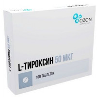 L-ТИРОКСИН 50МКГ. №100 ТАБ. /ОЗОН/
