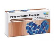 РОЗУВАСТАТИН РЕНЕВАЛ 10МГ. №30 ТАБ. П/П/О /RENEWAL/