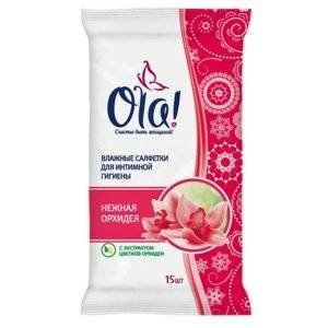 ОЛА САЛФЕТКИ ВЛАЖН. Д/ИНТИМ. ГИГИЕНЫ НЕЖНАЯ ОРХИДЕЯ №15 [OLA]