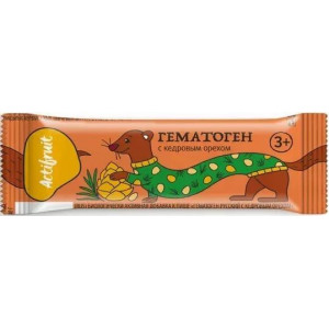 АКТИФРУТ ГЕМАТОГЕН КЕДР.ОРЕХ 3+ 40Г.