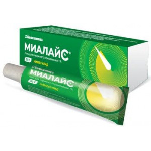 МИАЛАЙС 1% 50Г. ГЕЛЬ Д/НАРУЖ.ПРИМ. ТУБА /БИОСИНТЕЗ/