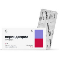 ПЕРИНДОПРИЛ СОЛОФАРМ 10МГ. №30 ТАБ. П/П/О /ГРОТЕКС/