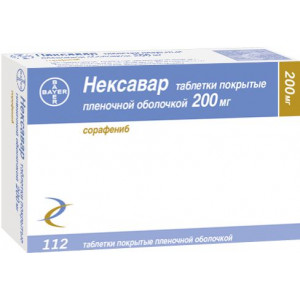 НЕКСАВАР 200МГ. №112 ТАБ. П/П/О /БАЙЕР/