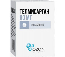 ТЕЛМИСАРТАН 80МГ. №28 ТАБ. БАНКА /ОЗОН/