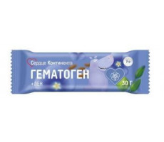 СЕРДЦЕ КОНТИНЕНТА ГЕМАТОГЕН ЛЕН ДЕТСКИЙ 30Г.