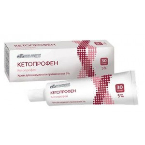 КЕТОПРОФЕН 5% 30Г. КРЕМ Д/НАРУЖ.ПРИМ. ТУБА /УСОЛЬЕ-СИБИРСКИЙ/