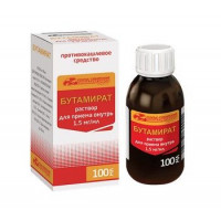 БУТАМИРАТ 1,5МГ/МЛ. 100МЛ. Р-Р Д/ПРИЕМА ВНУТРЬ ФЛ. /УСОЛЬЕ-СИБИРСКИЙ/